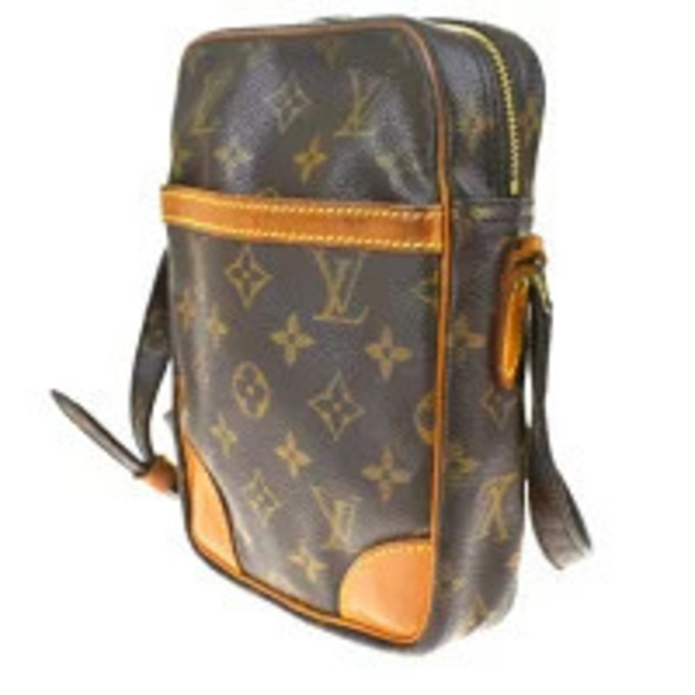 Louis Vuitton Bag Monogram Danube Shoulder Leather Brown